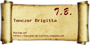 Tenczer Brigitta névjegykártya