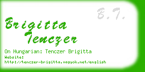 brigitta tenczer business card